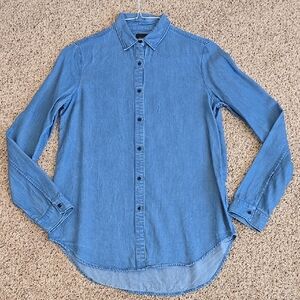 AYR Blue Casual Button Down Shirt for Versatile Styling